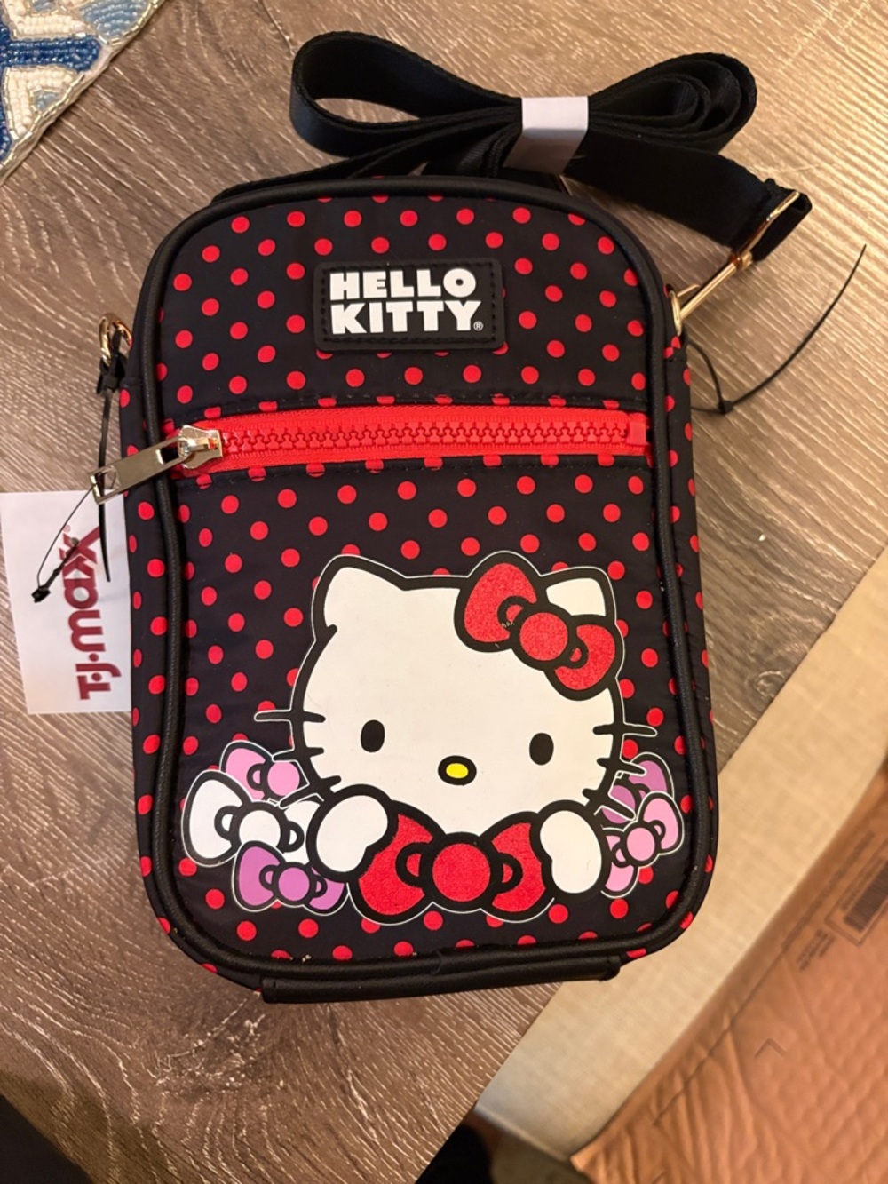 Hello Kitty Black & Red Polka Dot Mini Crossbody